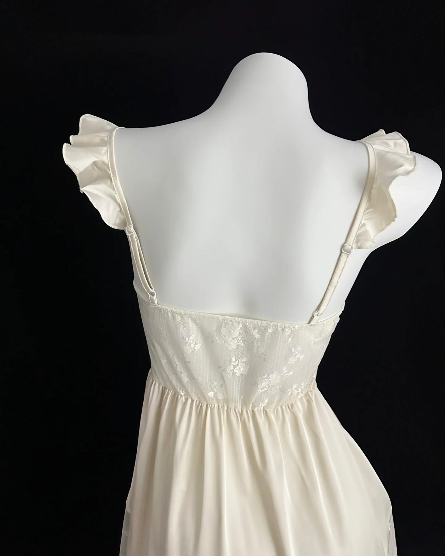 Athena Lace Nightie Champagne Gold