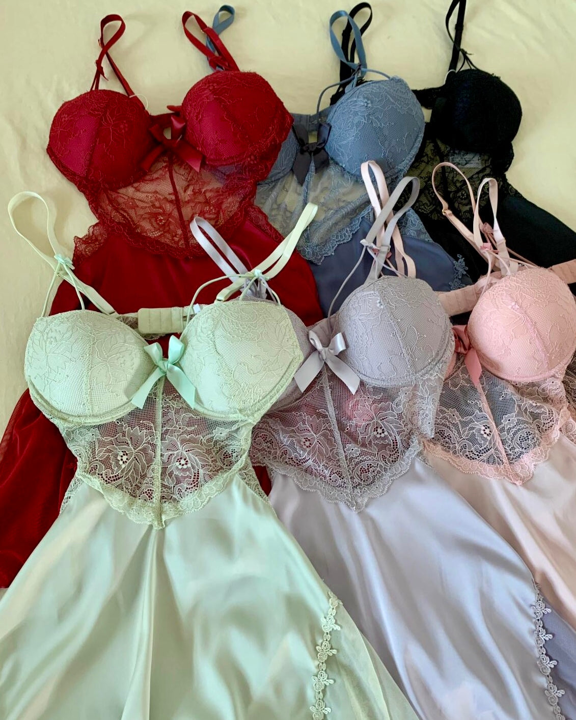 Blossom Corset Nightie in Rainbow