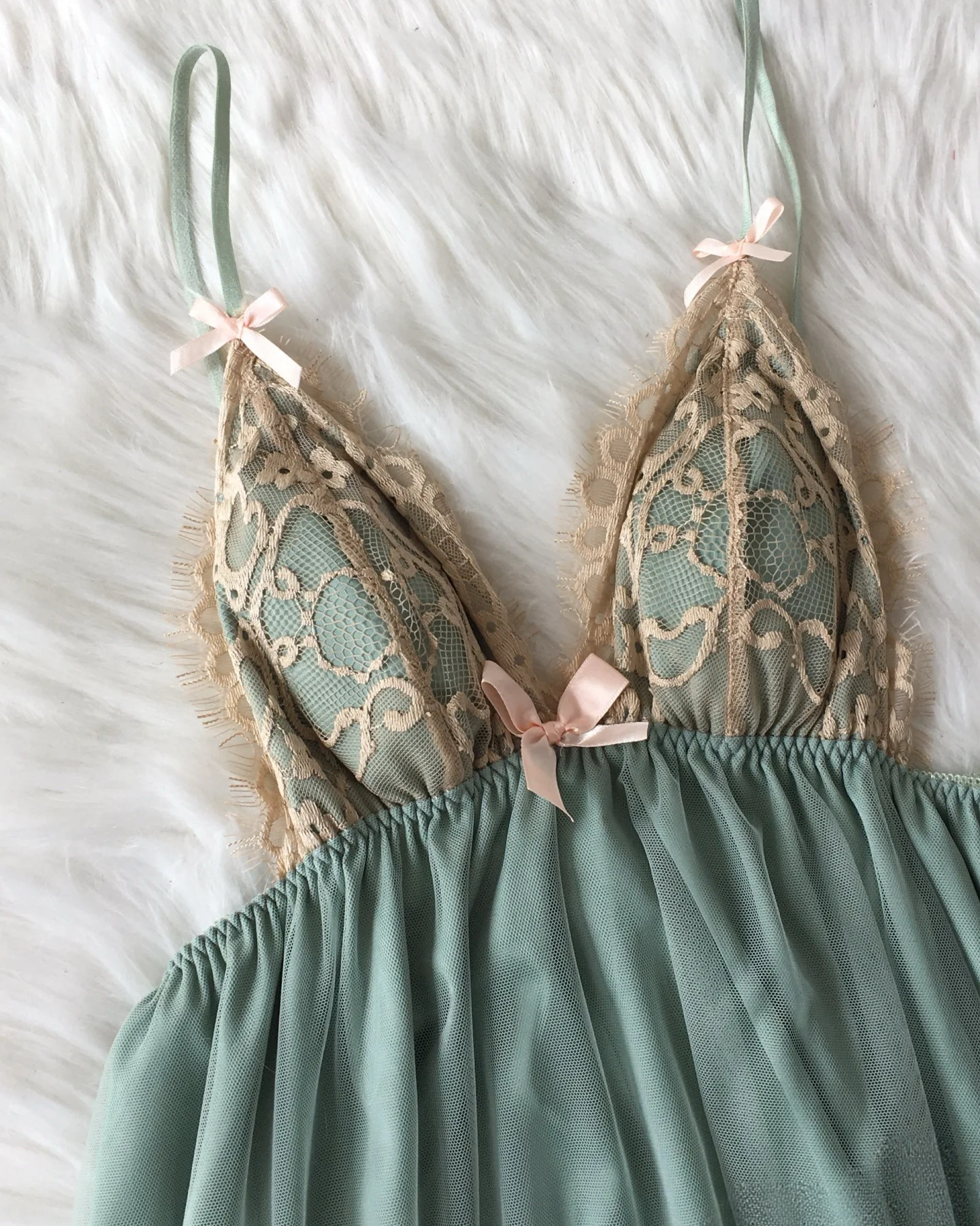 Fairy Princess Chiffon Nightie in Green