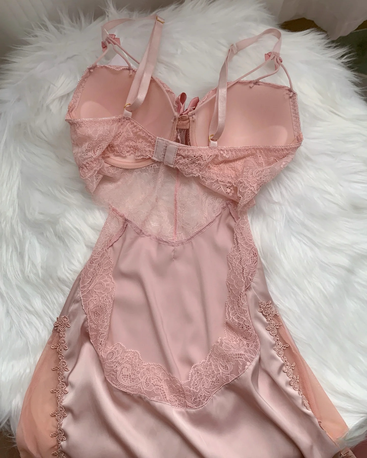 Blossom Corset Nightie Pink