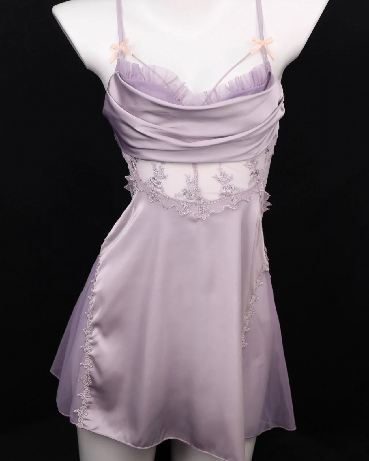 Vivica Lace Nightie in Purple