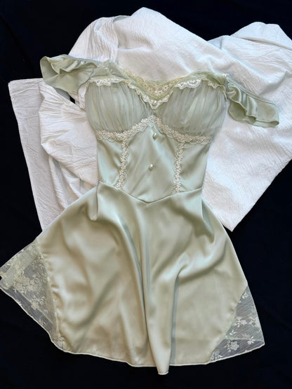 Athena Nightie Sage Green