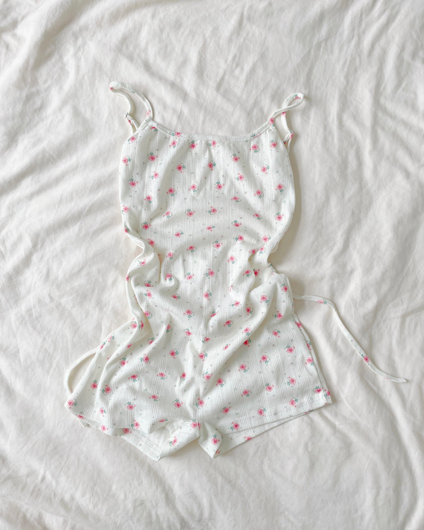 Floral Pointelle Playsuit