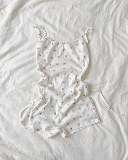 Floral Pointelle Playsuit