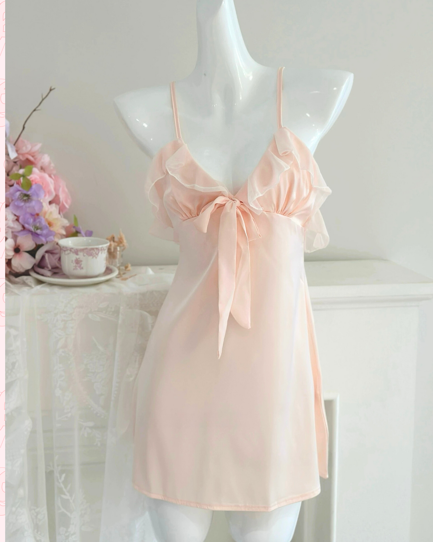 Lychi Shortcake Satin Nightie