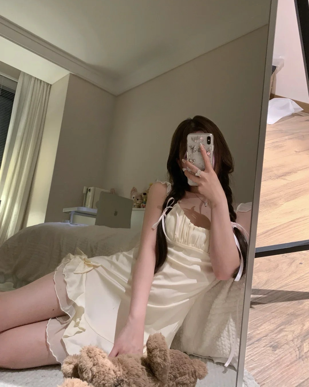 Emmie Satin Nightie Butter Yellow