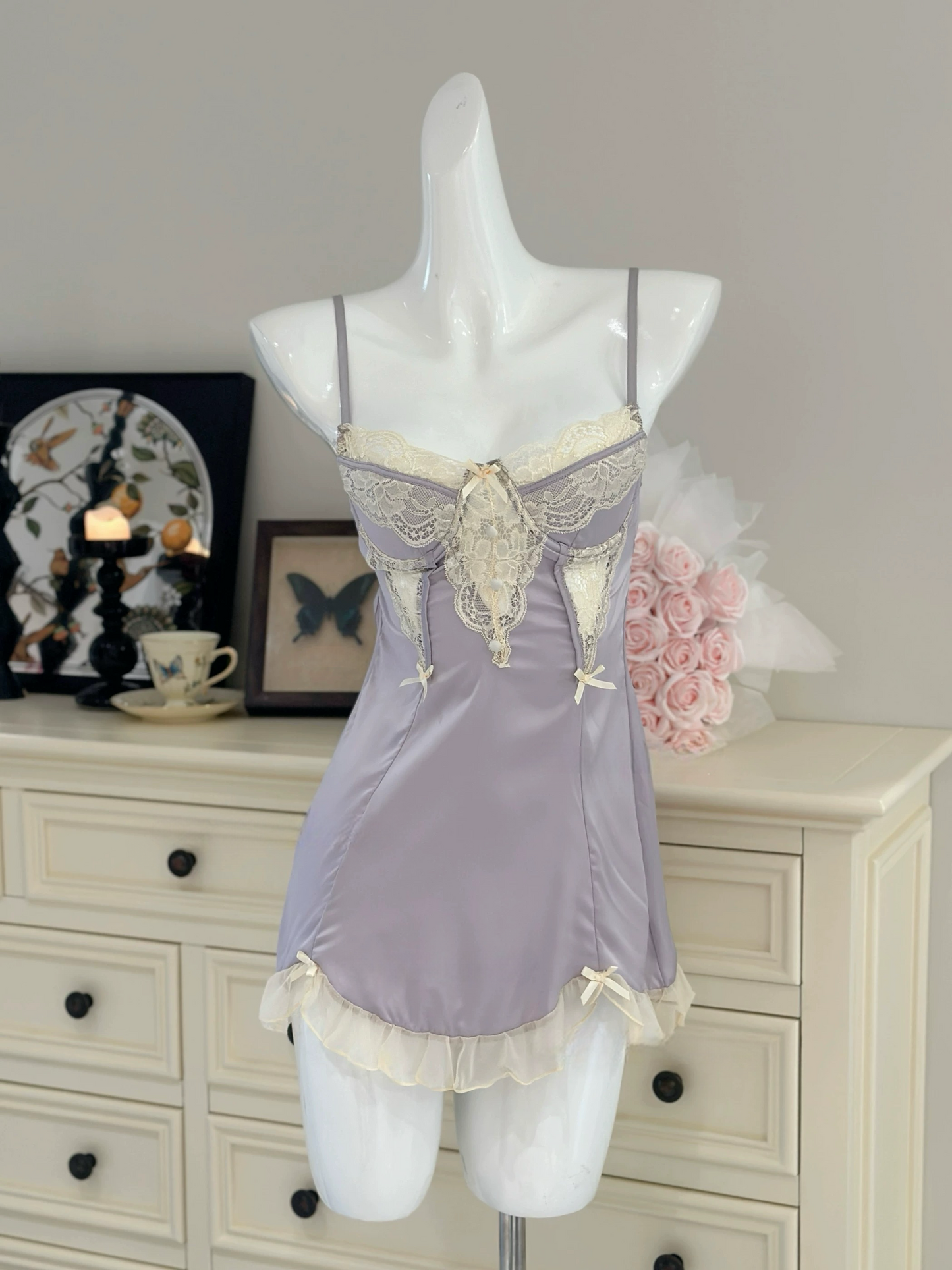 Angelique Underwire Nightie in Purple