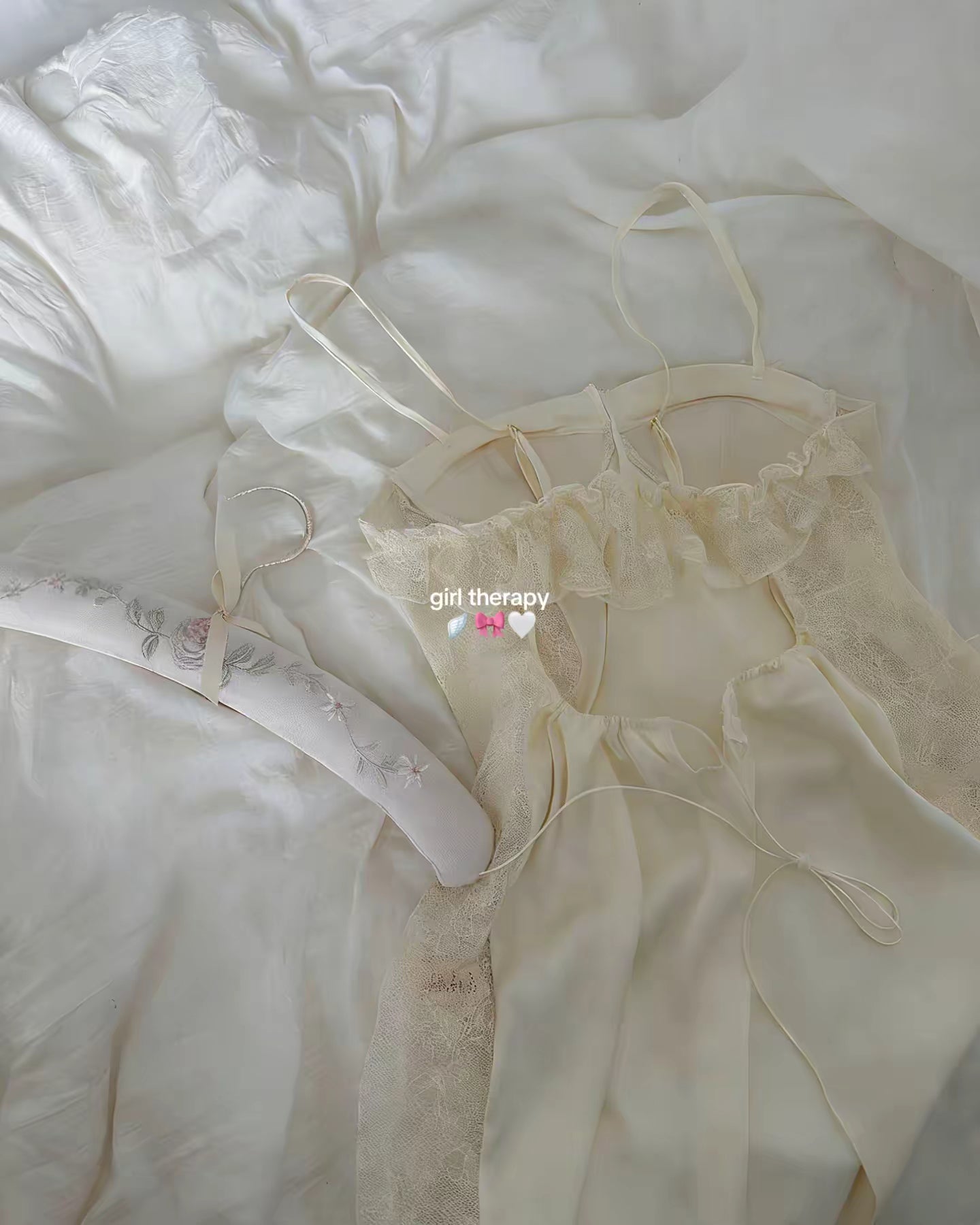 Cinta Satin Nightie Butter Yellow