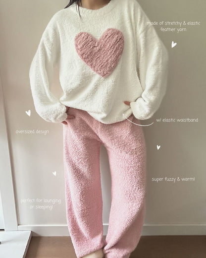 Fluffy 2-Piece Pajama Set