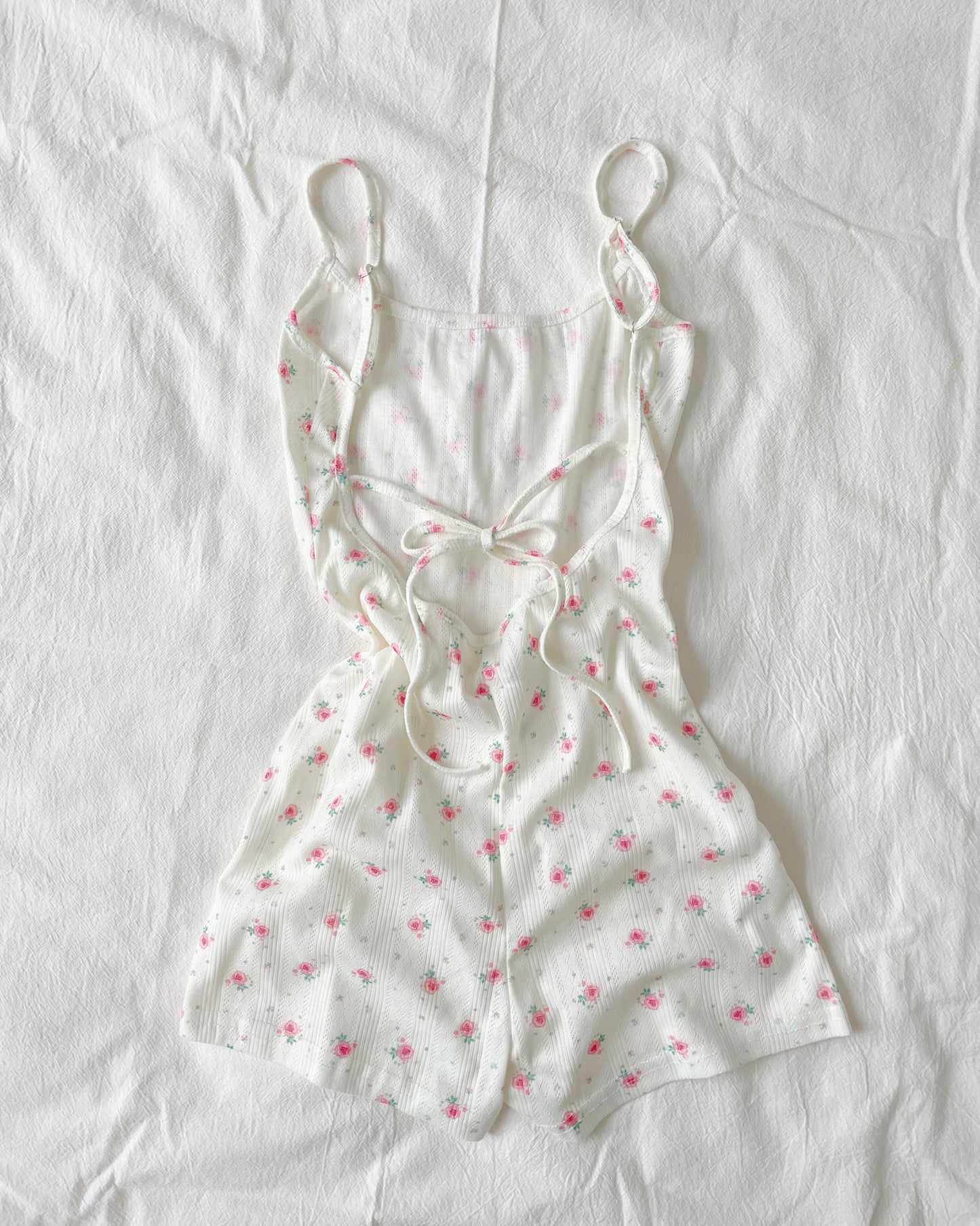 Floral Pointelle Playsuit