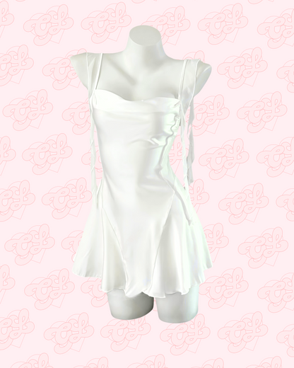 Freya Satin Nightie in White