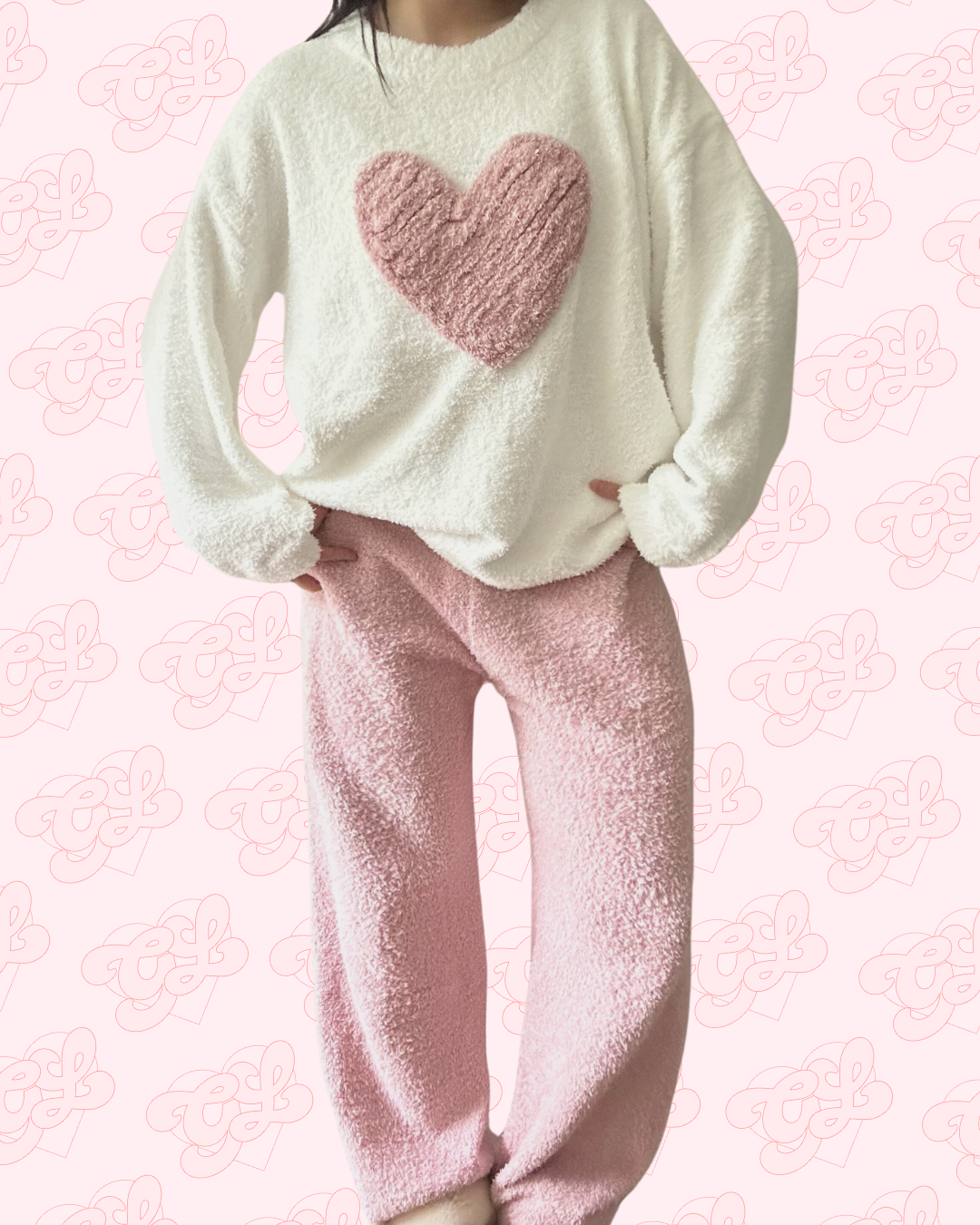 Fluffy 2-Piece Pajama Set