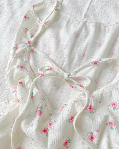 Floral Pointelle Playsuit