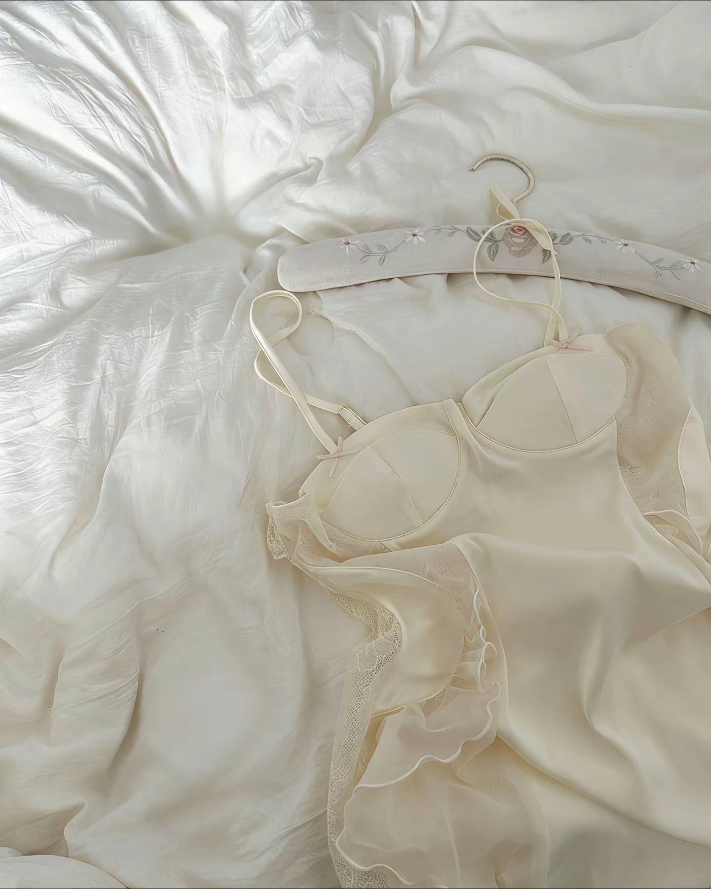 Cinta Satin Nightie Butter Yellow