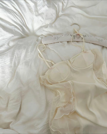 Cinta Satin Nightie Butter Yellow