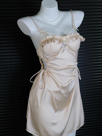 NEW Annalise Cutout Nightie in Champagne Pink