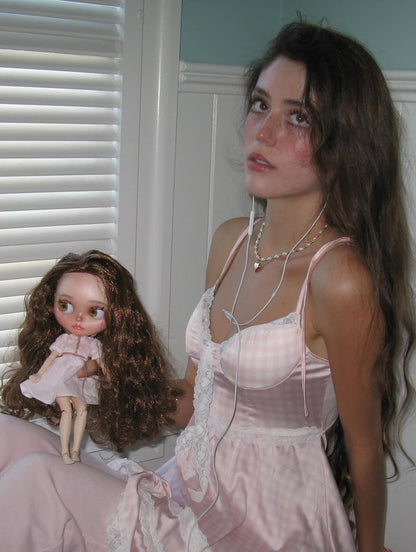 Lovelyn Satin Nightie Pink