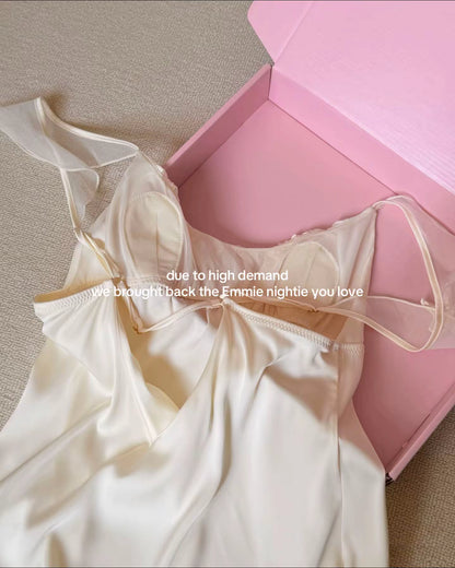 Emmie Satin Nightie Butter Yellow