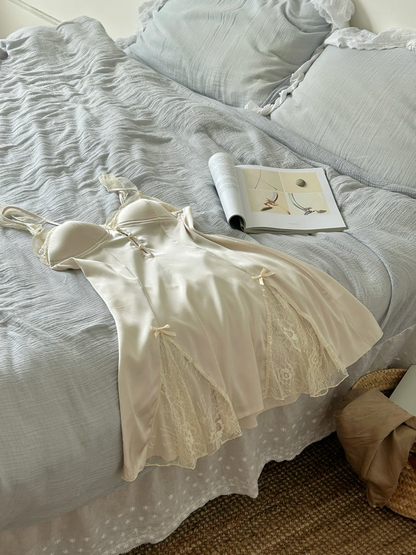 Juliet Satin Nightie Ivory