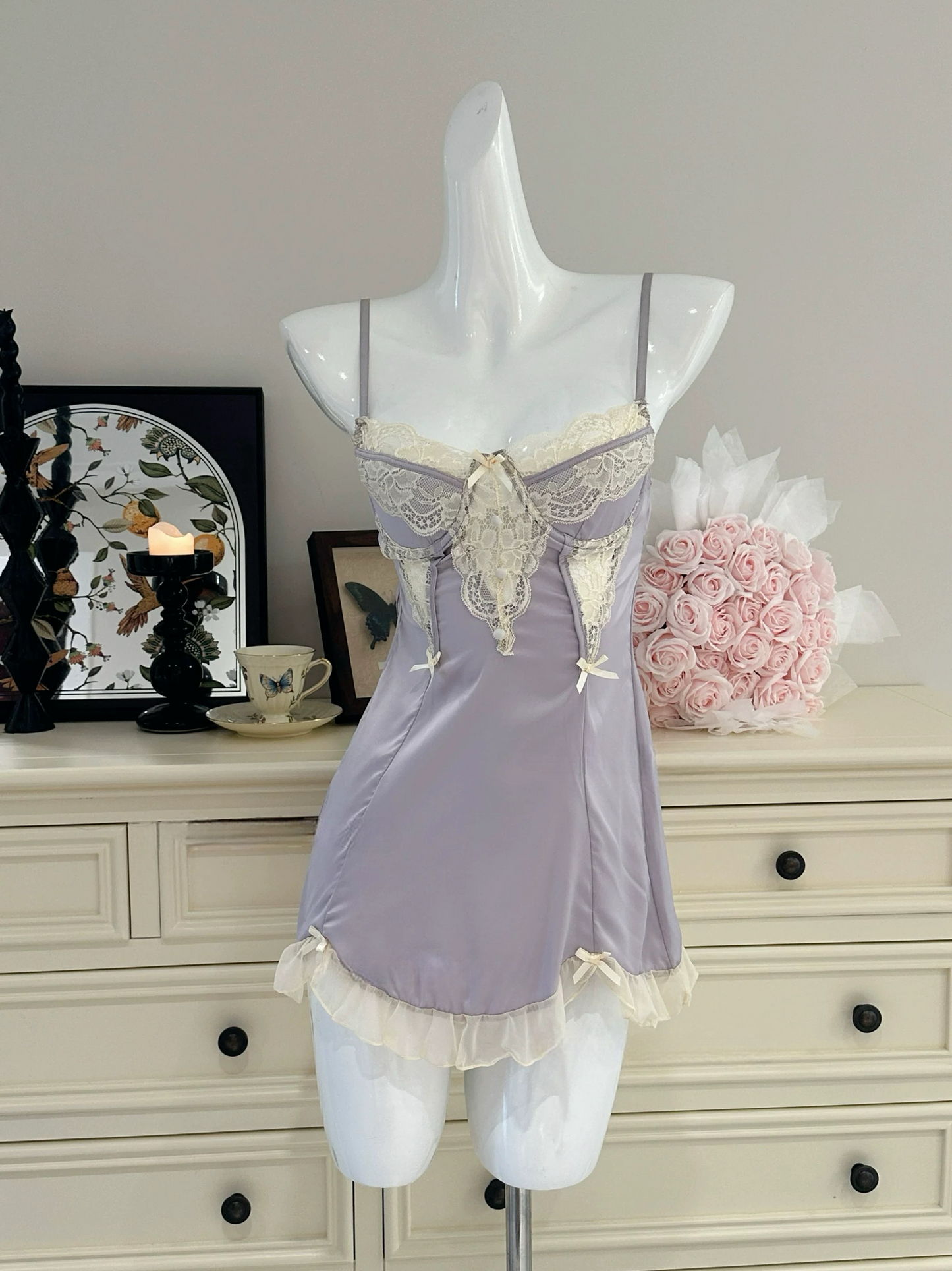 Angelique Underwire Nightie in Purple