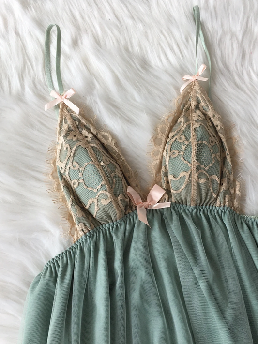 Fairy Princess Nightie Sage Green
