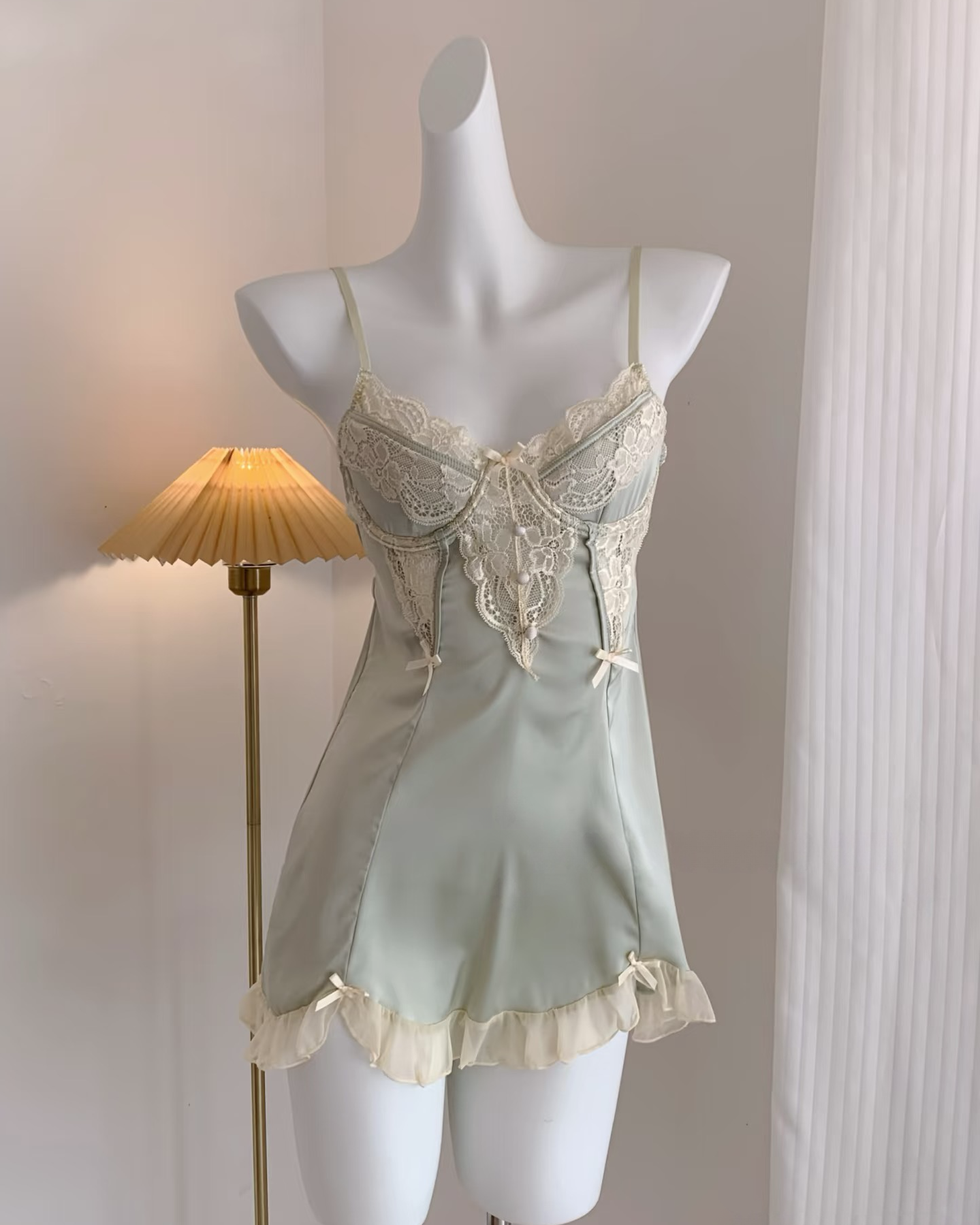 Angelique Nightie Sage Green