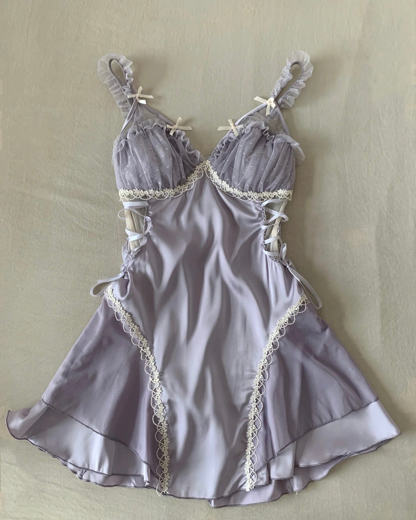 Maisie Satin Nightie in Purple – Giulietta Lounge