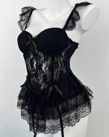 Madison Ballerina Corset in Black