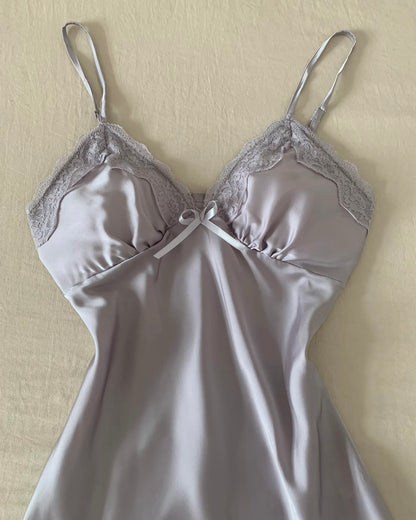 Lisette Satin Nightie in Purple