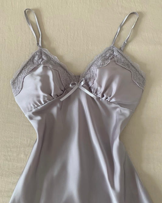 Lisette Satin Nightie in Purple