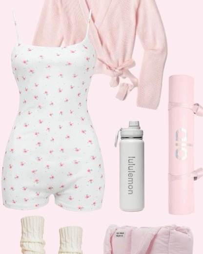 Floral Pointelle Playsuit in White