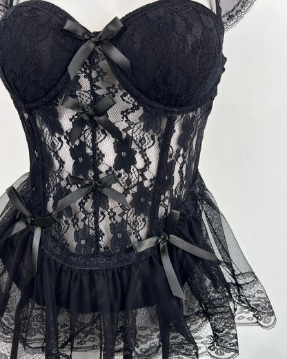 Madison Ballerina Corset in Black