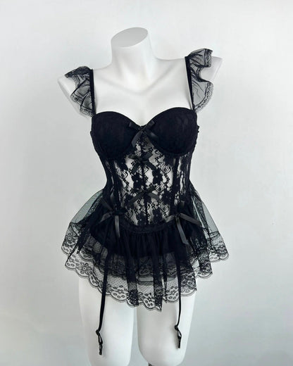 Madison Ballerina Corset in Black