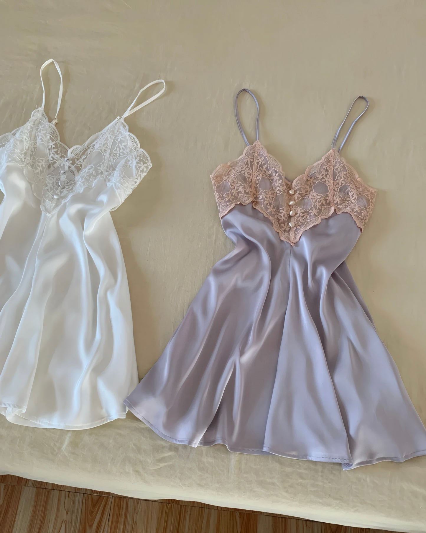 Bethany Lace Nightie in White