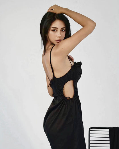 NEW Annalise Cutout Nightie in Black