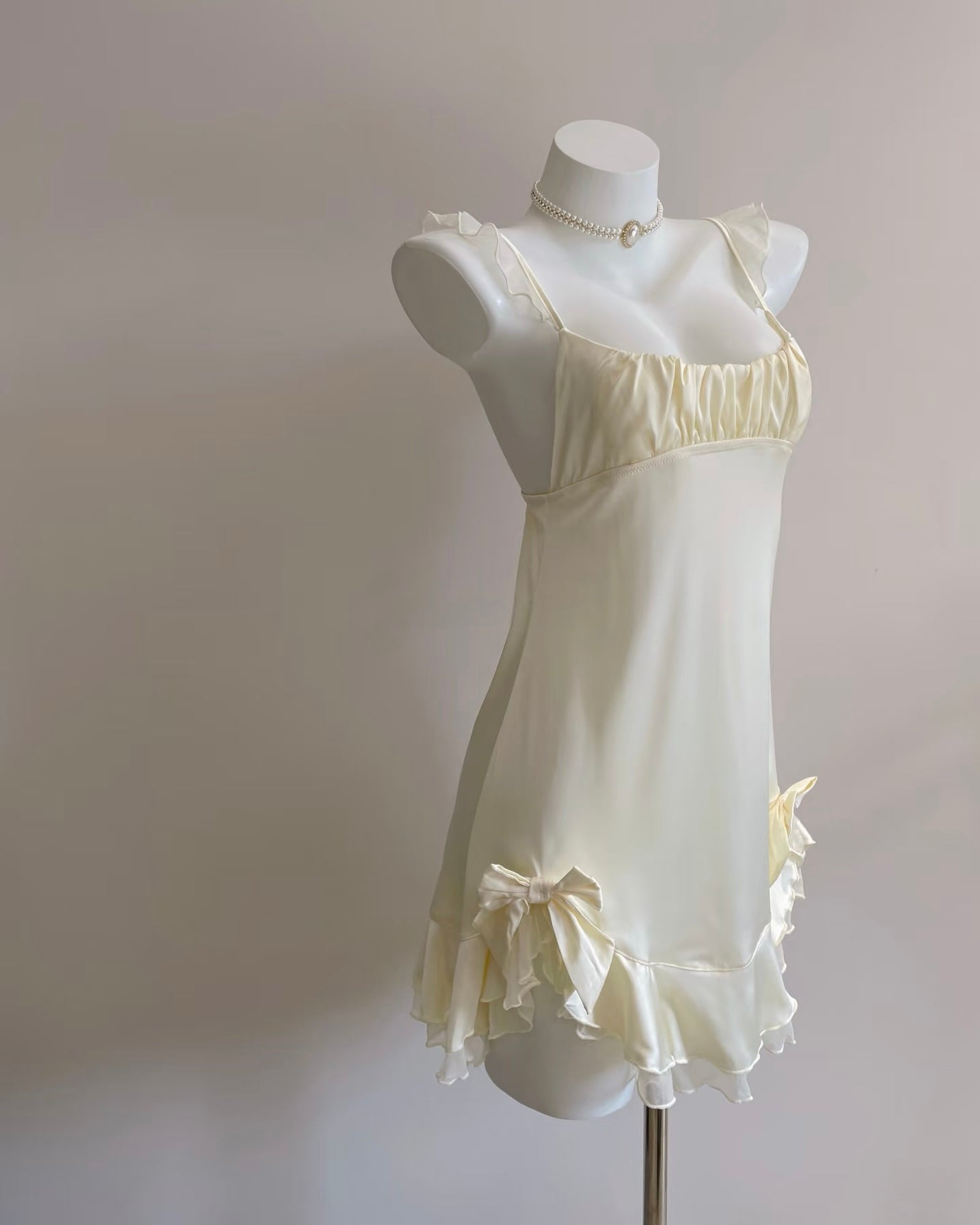 Emmie Satin Nightie Butter Yellow