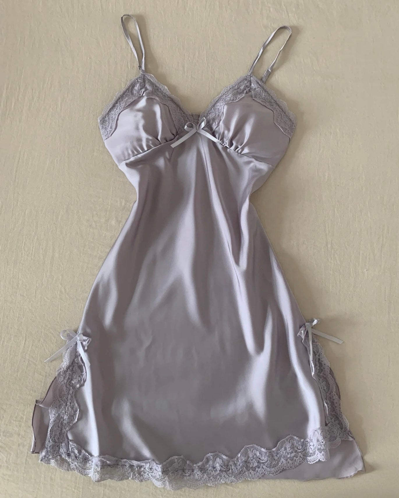 Lisette Nightie Lilac – Lavender Slip Nightie | Giulietta Lounge