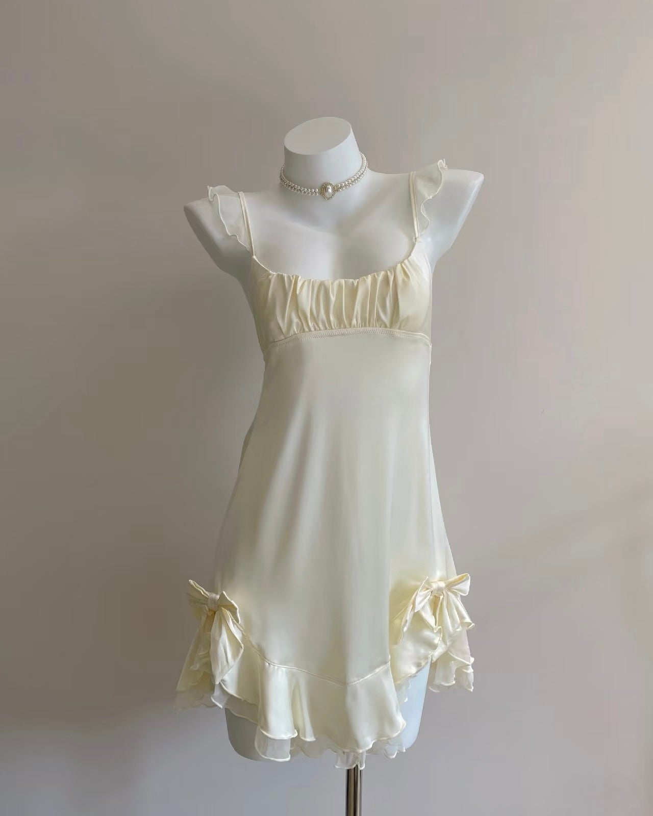 Emmie Satin Nightie Butter Yellow