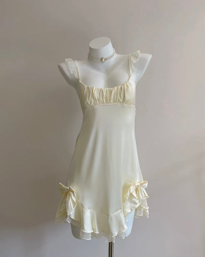 Emmie Satin Nightie Butter Yellow