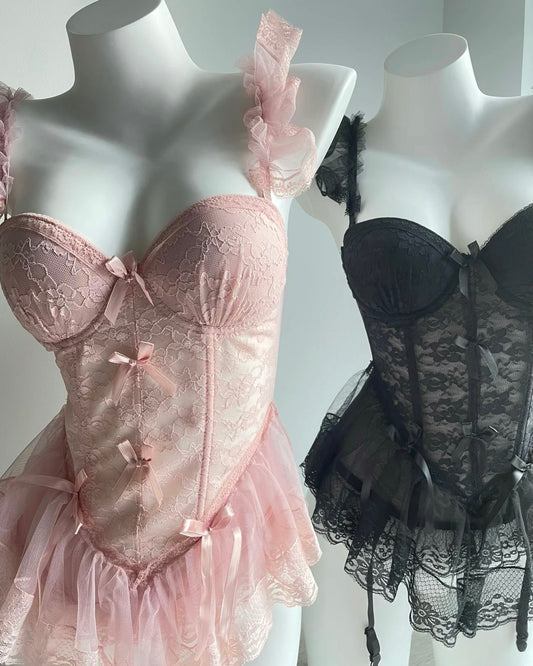 Madison Ballerina Corset in Black