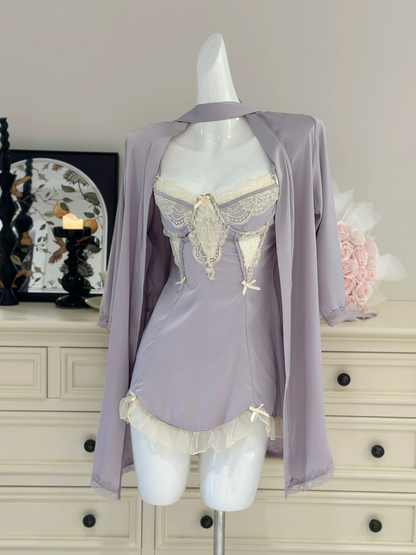 Angelique Underwire Nightie in Purple