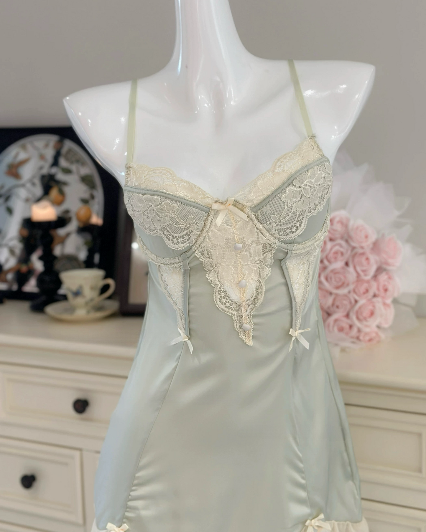 Angelique Underwire Nightie in Green