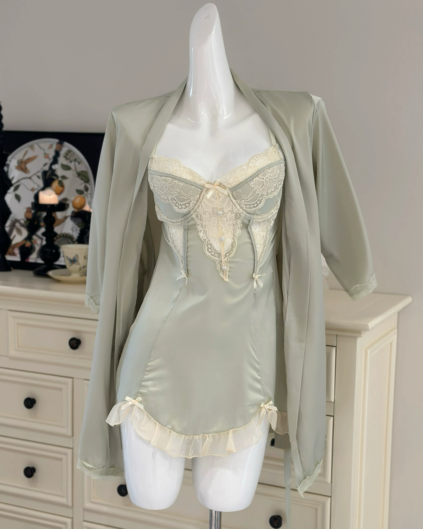 Angelique Underwire Nightie in Green