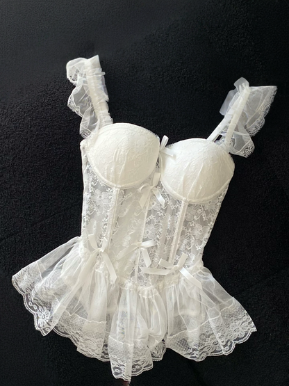 Madison Ballerina Corset in White