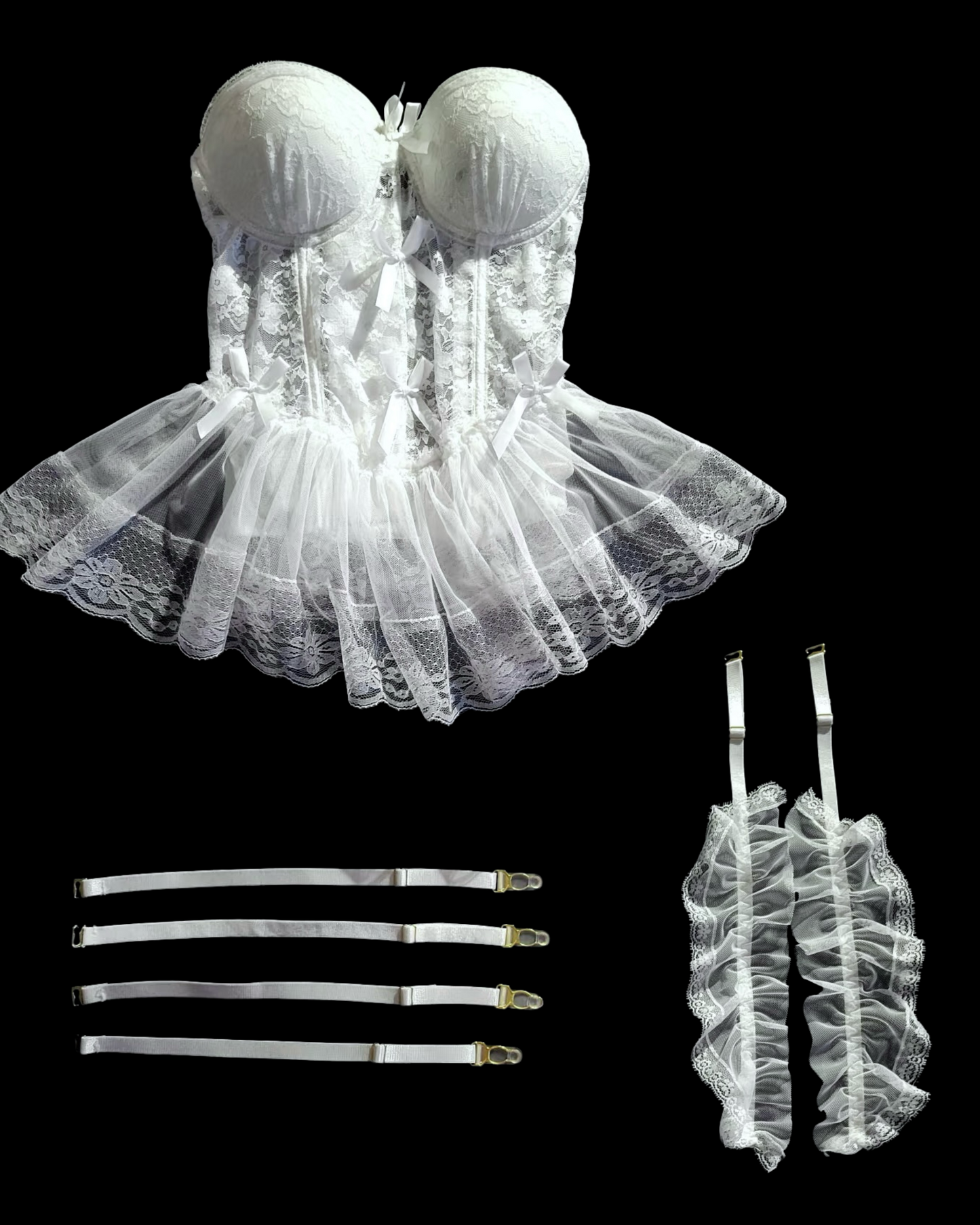 Madison Ballerina Corset in White