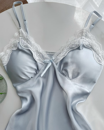 Lisette Satin Nightie Baby Blue