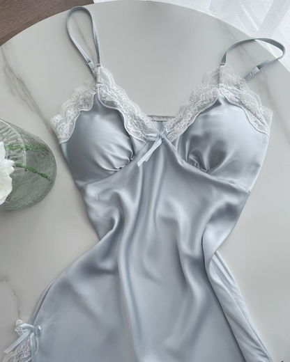 Lisette Satin Nightie Baby Blue