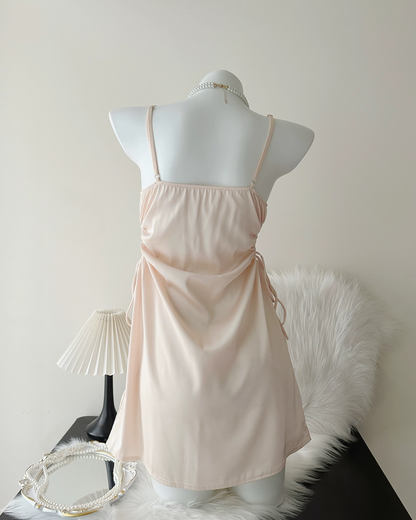 Annalise Cutout Nightie in Champagne Pink
