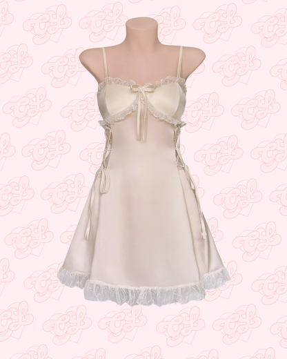 Swan Satin Nightie in Ivory