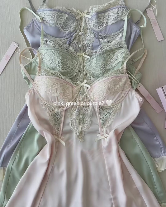 Angelique Underwire Nightie in Purple